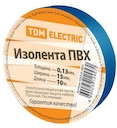 Изолента ПВХ 0,13*15мм Синяя 10метров TDM